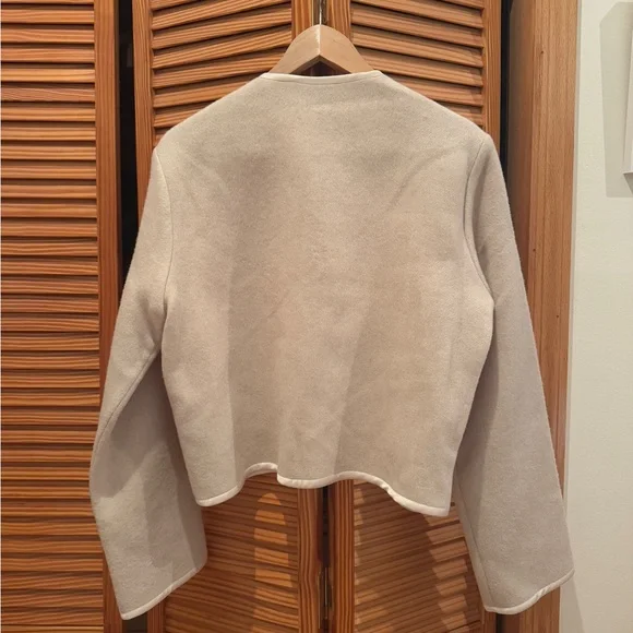 Reformation Daisy Wool Jacket - Cream - Picture 6 of 11